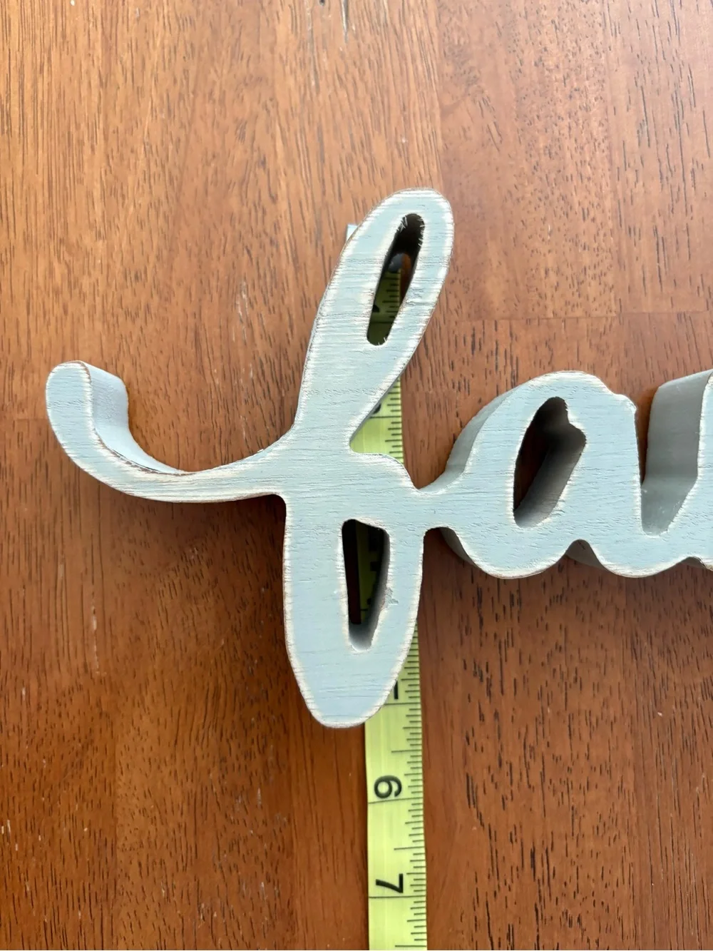 Family Script Wall Decor - Light Gray